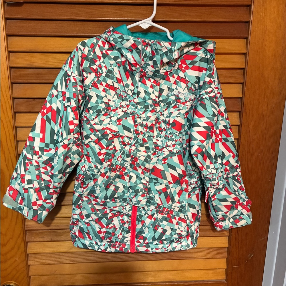 Columbia Kids Whirlibird Gir Interchange Jacket, geometric design - size XXS